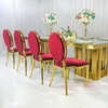 Gold Wedding Table with Red chair