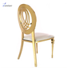 2023 luxury morden gold stainless steel chair