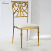 Factory Wholesale Tailor made personalized Luxury Flower steel chair for restaurant