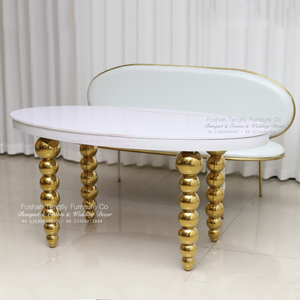 new design gold wedding table and chairs for events parties