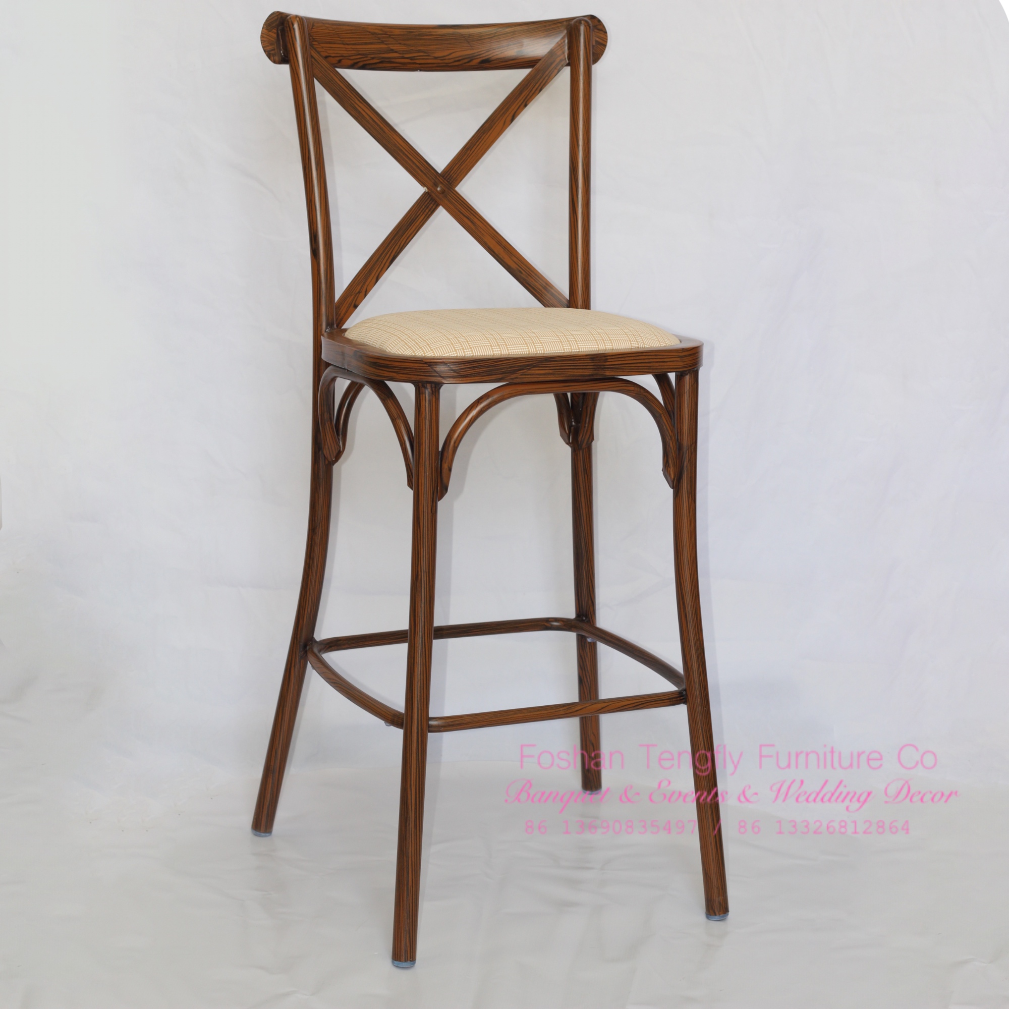 wooden cross back chairs for restaurant and bars