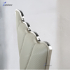 Wholesale dining hall White stainless steel wing backed chairs for party events