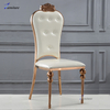 Factory customized high quality rose gold shiny wedding event chairs and tables for party