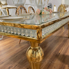 gold crystal cake tables and chairs for events bar counter commercial furniture for sale