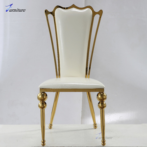 Wholesale customized high quality outdoor party Gold wedding chair for event