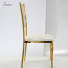 Factory Wholesale Tailor made personalized Luxury Flower steel chair for restaurant