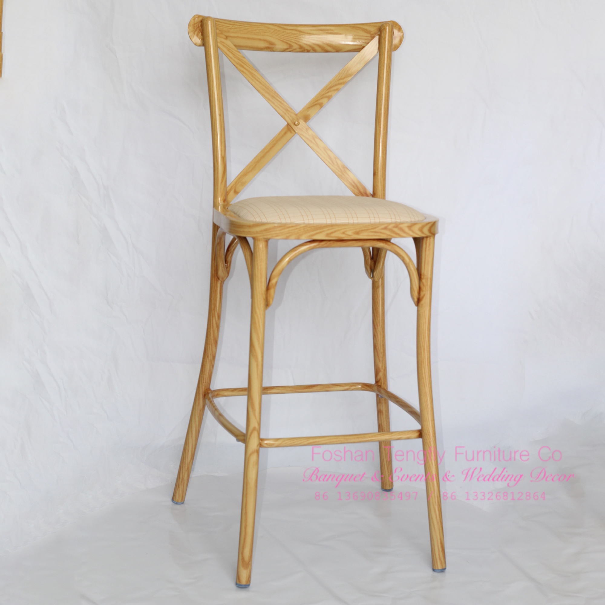 cross back bar chair