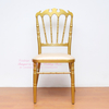 2023 hot sale wedding gold napoleon chairs for events stackable party 