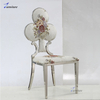 2024 factory hot sale hotel dining hall wedding decoration steel flower chair in Dubai