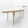 Factory Manufacture Hot Sale Stainless Steel Curve Shape Luxury Wedding Chairs and Tables for Event
