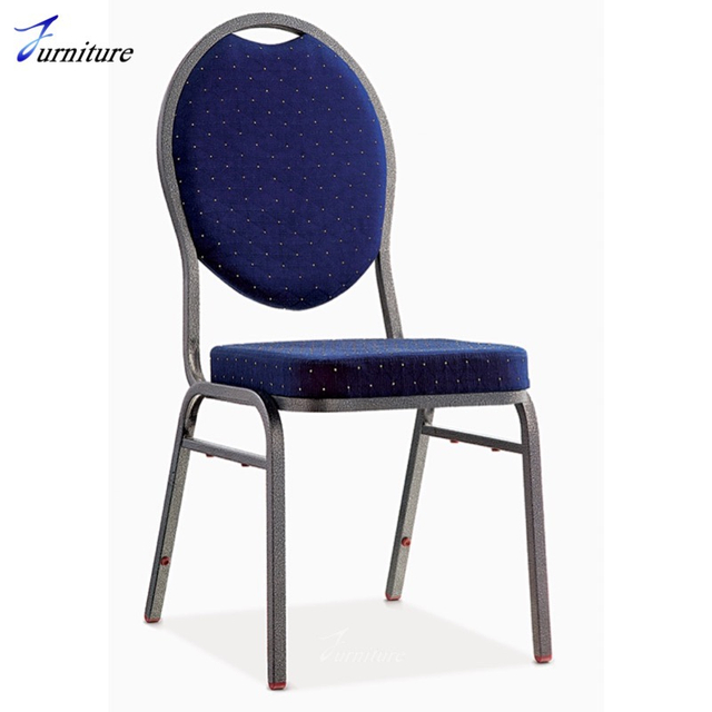  Elegant Blue Velvet Banquet Chair with Iron Legs