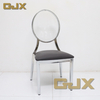 Wholesale Modern Hotel Furniture Stacking Plastic O Back Party Dining Chair Silver Metal Luxury Banquet Chairs for Wedding Event