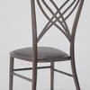 Wholesale 2025 Canton Fair New Design Black Metal Hotel Furniture Wedding Cross Back Banquet Event Chair