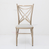 2025 New Design Custom Luxury Stackable Cross Back Rose Gold Hotel Wedding Party Event Chairs