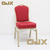Factory Latest Personal Customization Metal Frame Hotel Restaurant Furniture Stackable Red Thickened Banquet Chairs
