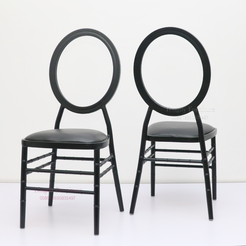 black mat oval chair-3