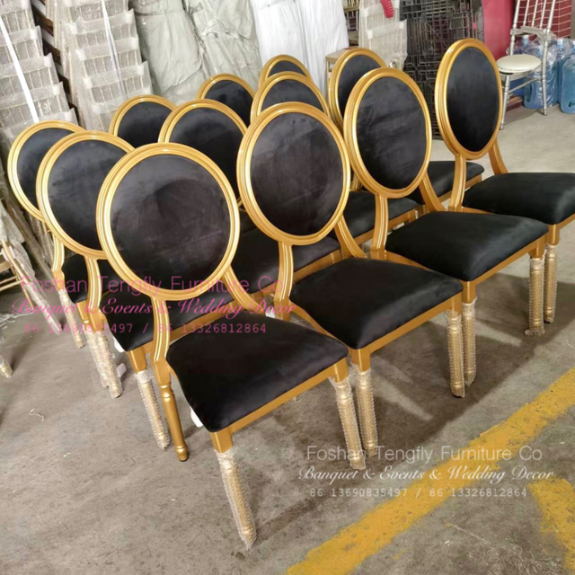 Wholesale Bulk White metal Hotel furniture set wedding table and banquet event chair