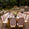 2024 Factory Customized personalized outdoor garden banquet gold party chairs for events