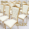 Wholesale Factory Customized Modern Luxury Furniture Golden White Elegant Vip Ceremony Wedding Chairs Events