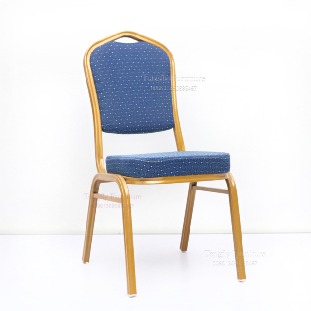 blue cheap metal banquet Chairs