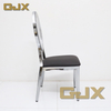 Wholesale Modern Hotel Furniture Stacking Plastic O Back Party Dining Chair Silver Metal Luxury Banquet Chairs for Wedding Event