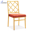 2024 Factory Wholesale bulk hotel room furniture shiny gold chiavari chairs wedding