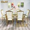 Wholesale Factory Customized Modern Luxury Furniture Golden White Elegant Vip Ceremony Wedding Chairs Events