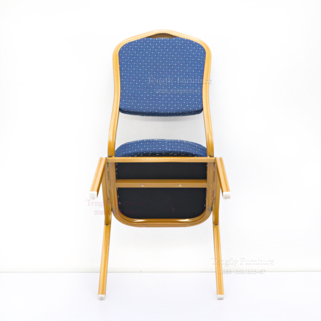 blue cheap metal banquet Chairs