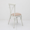 Wholesale Factory Customized Metal Hotel Wedding Furniture Banquet Wedding Cross Back Chairs