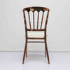 2024 new design rose gold stacking patterned metal phoenix party high chair for wedding