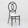 Wholesale Cheap Price Stacking Bright Black Metal Commercial Furniture Wedding Banquet Event Chiavari Chair