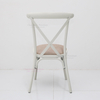 Wholesale Factory Customized Metal Hotel Wedding Furniture Banquet Wedding Cross Back Chairs