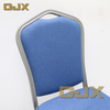 Factory Latest Personal Customization Metal Frame Hotel Restaurant Furniture Banquet Hall Stackable Blue Thickened Party Chairs