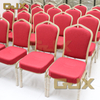 Factory Latest Personal Customization Metal Frame Hotel Restaurant Furniture Stackable Red Thickened Banquet Chairs