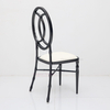 Wholesale Cheap Price Stacking Bright Black Metal Commercial Furniture Wedding Banquet Event Chiavari Chair