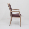 Wholesale Factory Comfortable Metal Commercial Hotel Restaurant and Wedding Event Set Banquet Chair with Arm