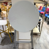 White HDPE High Folding Chairs Set Round Outdoor Garden bar Tables for Wedding Events