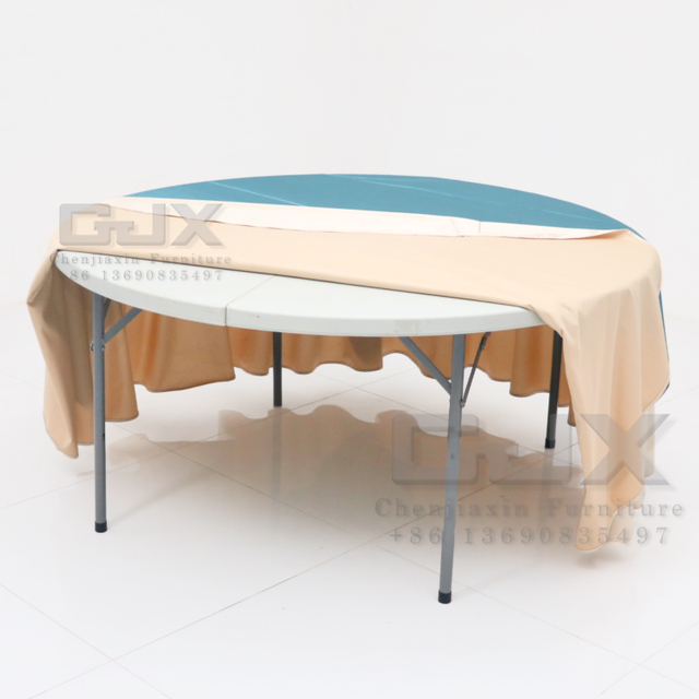 2025 Wholesale Customize Hot Sales Easy Carrying Camping Outdoor Dining 6ft Plastic Folding Banquet Table and Chairs for Events