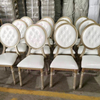 Wholesale Bulk White metal Hotel furniture set wedding table and banquet event chair