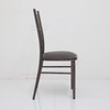 Wholesale 2025 Canton Fair New Design Black Metal Hotel Furniture Wedding Cross Back Banquet Event Chair