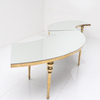 Factory Manufacture Hot Sale Stainless Steel Curve Shape Luxury Wedding Chairs and Tables for Event