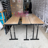 2026 Latest Modern Commercial Office Furniture Foldable Rectangular IBM Table with Double Table Top for Conference Banquet Event