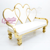 2026 New Customize Luxury Hotel Party Furniture Shiny Gold Sweet Heart Wedding Royal Bride and Groom Decoration Chairs for Event